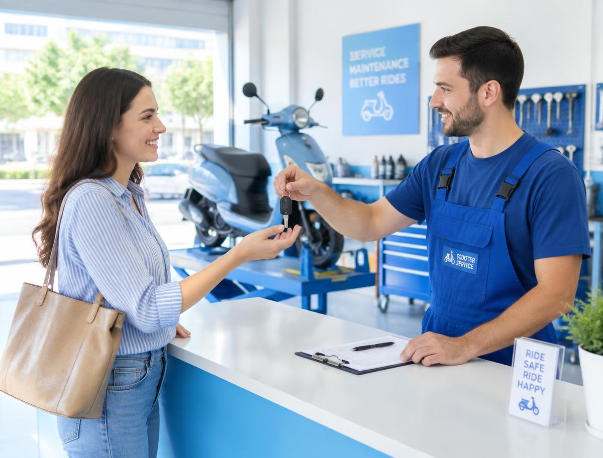 Entrega de llaves a una clienta